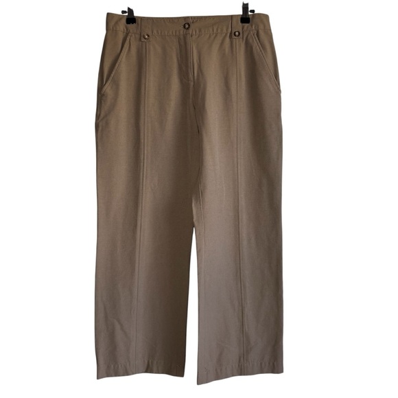 L.L. Bean Pants - L.L. Bean Trail Hiking Pants Women's 8P Petite Nylon Tan Straight Leg Pockets